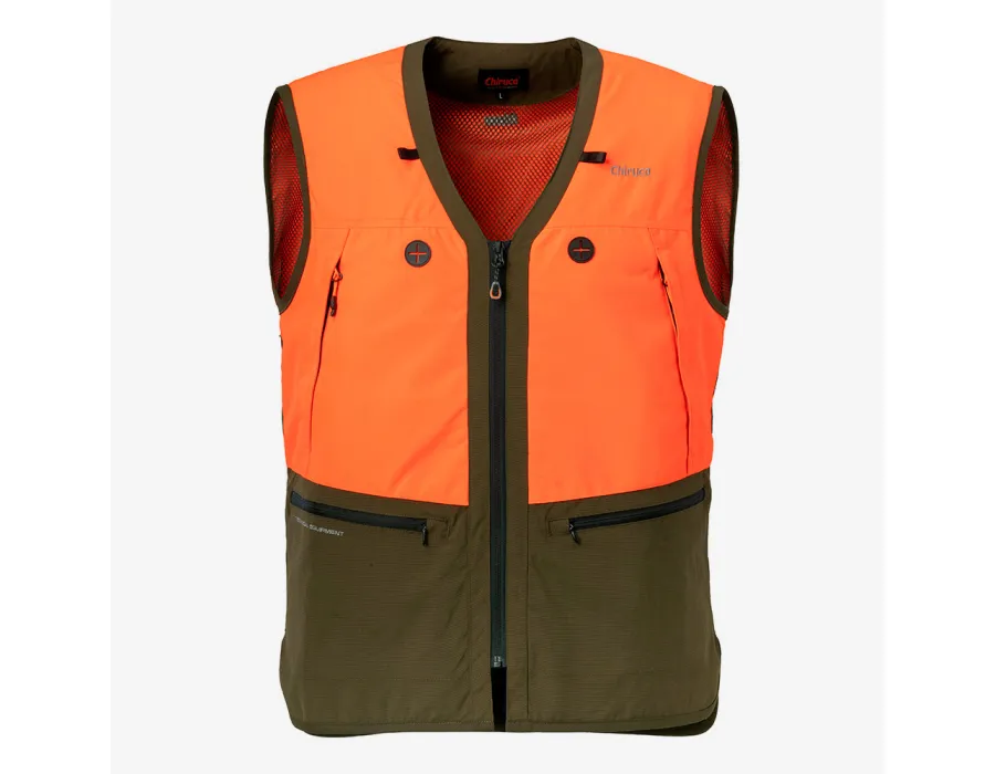 chaleco de caza naranja