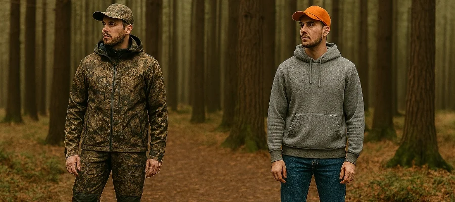ropa de caza Vs ropa casual