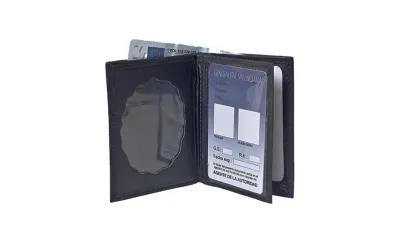 Cartera porta placa libro policía Cartera porta placa libro policía