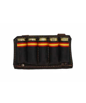 Canana para cinturon 5 cartuchos piel