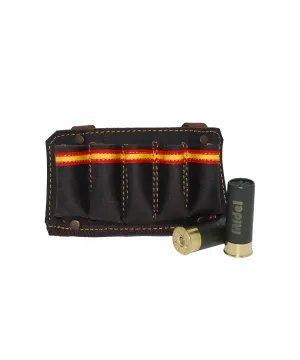 Canana para cinturon 5 cartuchos piel