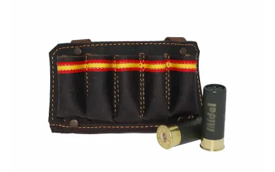 Canana para cinturon 5 cartuchos piel