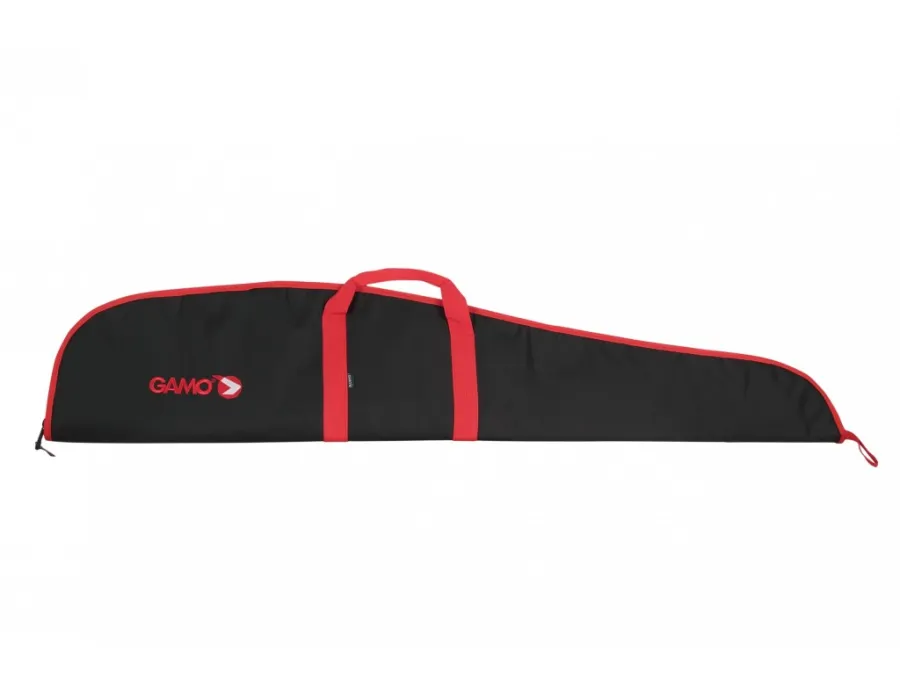 Funda carabina Gamo con visor 120cm negra y roja