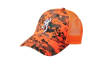 Gorra Browning Digi Blaze Naranja con rejilla Gorra Browning Digi Blaze Naranja con rejilla