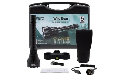 Linterna kit de caza recargable Bat Vision Wild Boar 1118 Lúmenes