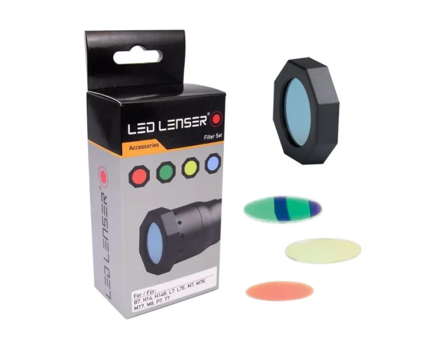 Protectores de goma con filtros de colores led lenser