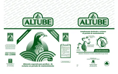 Alimento perdiz reclamo Altube Mantenimiento - 12 kgs Alimento perdiz reclamo Altube Mantenimiento - 12 kgs