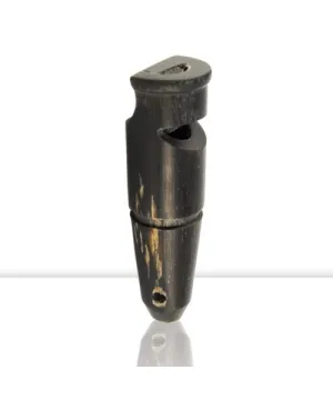 Silbato de cuerno de búfalo de 1 tono de 6cm Silbato de cuerno de búfalo de 1 tono de 6cm