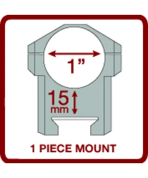 Montura gamo TS-250 1&quot; carril medias