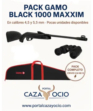 Pack Carabina Gamo Black 1000 Maxxim 