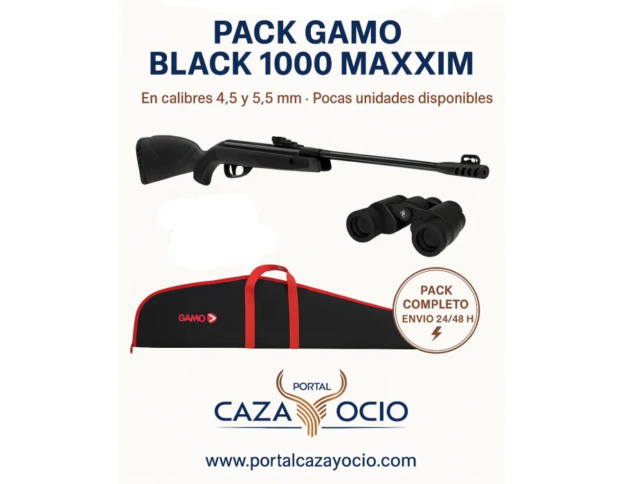 Pack Carabina Gamo Black 1000 Maxxim 