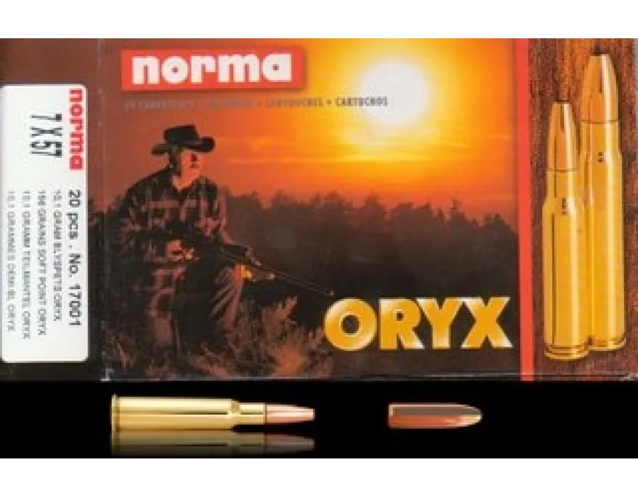 Balas Norma Oryx - 7x57 Mauser - 156 grs