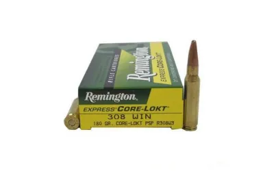 Balas Remington Core Lokt - 308 Win - 180 grs - Punta plomo PSP