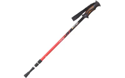 Baston senderismo aluminio telescopico rojo Baston senderismo aluminio telescopico rojo