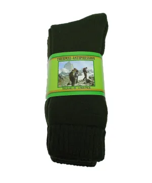 Calcetín termal antipresion pack 3 pares color verde militar Calcetín termal antipresion pack 3 pares color verde militar