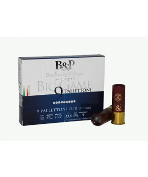 Postas Baschieri &amp; Pellagri Big Game Pallettoni calibre 12 - 9 Bolas
