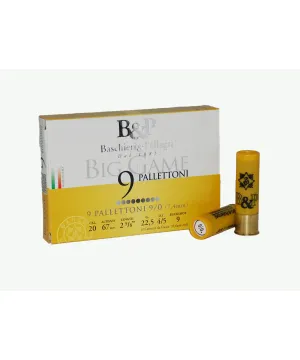 Postas Baschieri &amp; Pellagri Big Game Pallettoni calibre 20 - 9 Bolas