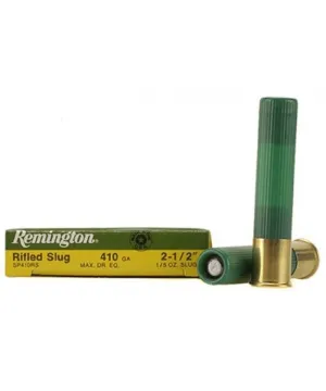 Cartucho bala Remington Slugger calibre 410 - 5,7 gramos Cartucho bala Remington Slugger calibre 410 - 5,7 gramos