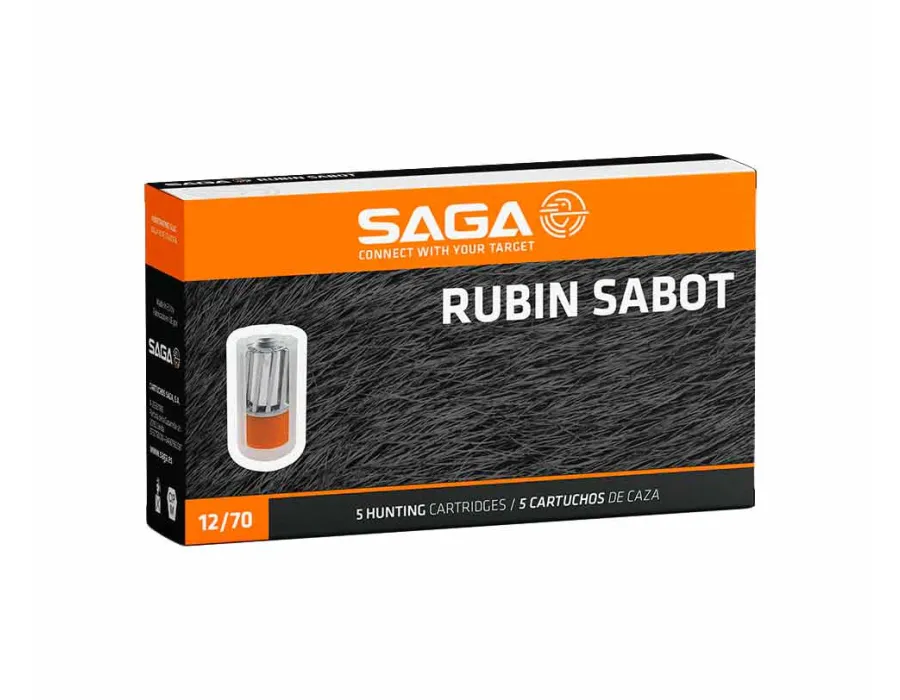 Cartucho bala Saga Rubin Sabot - 28 gramos