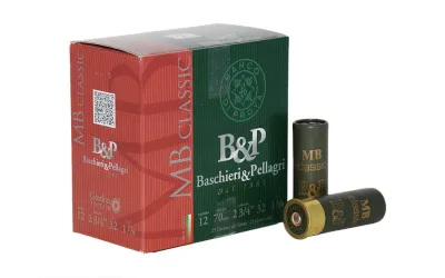 Cartuchos de caza Baschieri &amp; Pellagri MB Classic - Calibre 12 - 32 gr