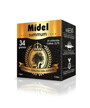 Cartuchos de caza Mídel Summum - Calibre 12 - 34 gr