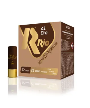 Cartuchos de caza Rio 41 UEE Oro - Calibre 12/70 - 34 gr Cartuchos de caza Rio 41 UEE Oro - Calibre 12/70 - 34 gr