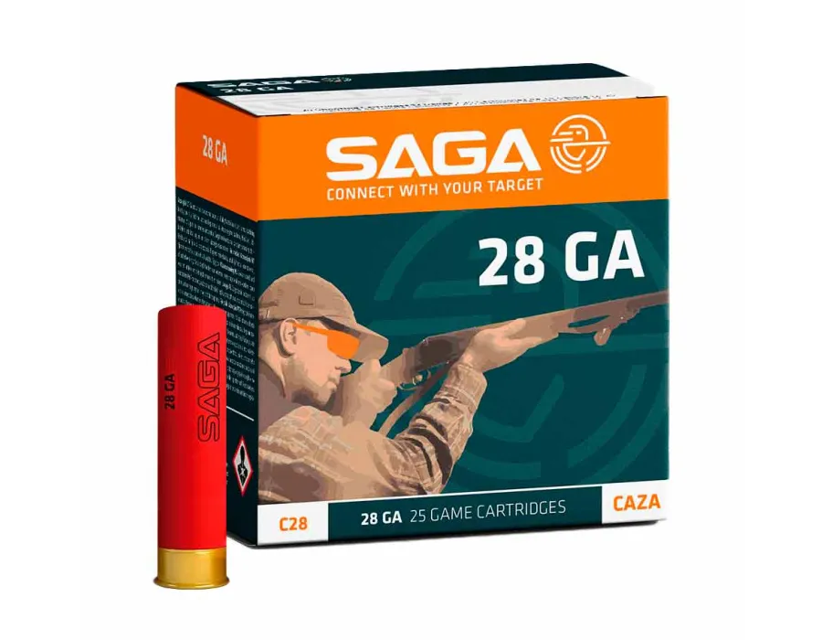 Cartuchos de caza Saga - Calibre 28 - 15 gr