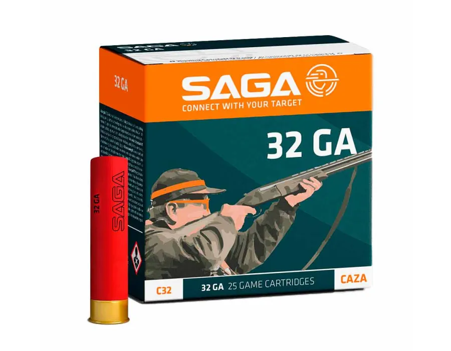Cartuchos de caza Saga - Calibre 32 - 14 gr