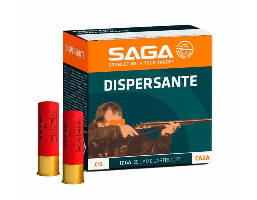 Cartuchos de caza Saga Dispersante - Calibre 12 - 34 gr