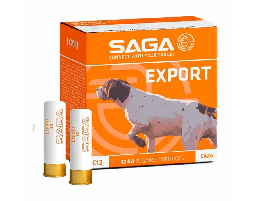 Cartuchos de caza Saga Export Calibre 12 - 32 gr