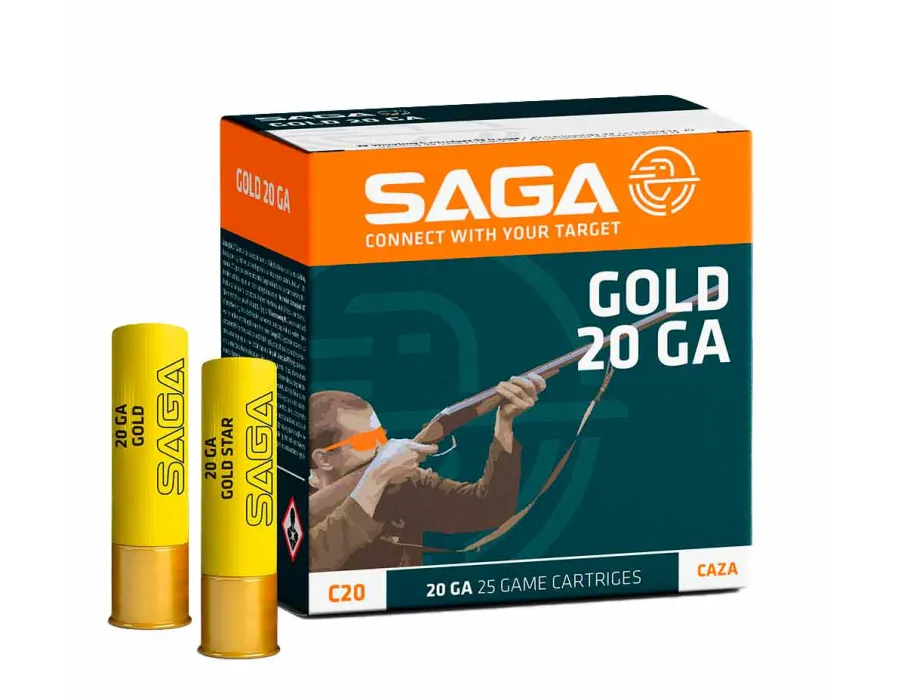 Cartuchos de caza Saga Gold - Calibre 20 - 28 gr