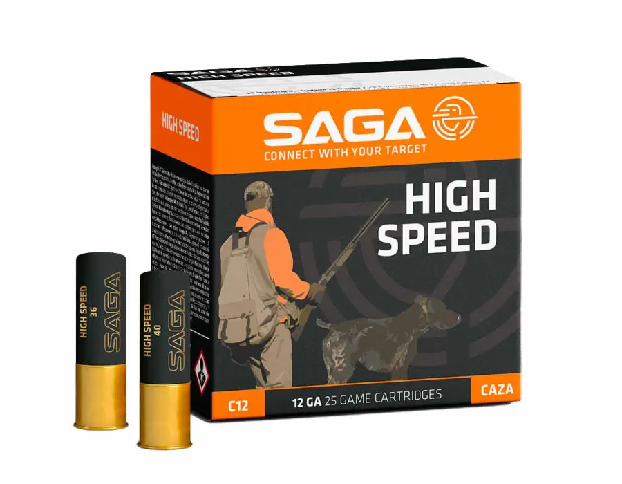 Cartuchos de caza Saga High Speed - Calibre 12 - 36 gr