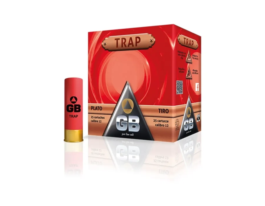 Cartuchos de tiro GB Trap - 24 gramos 