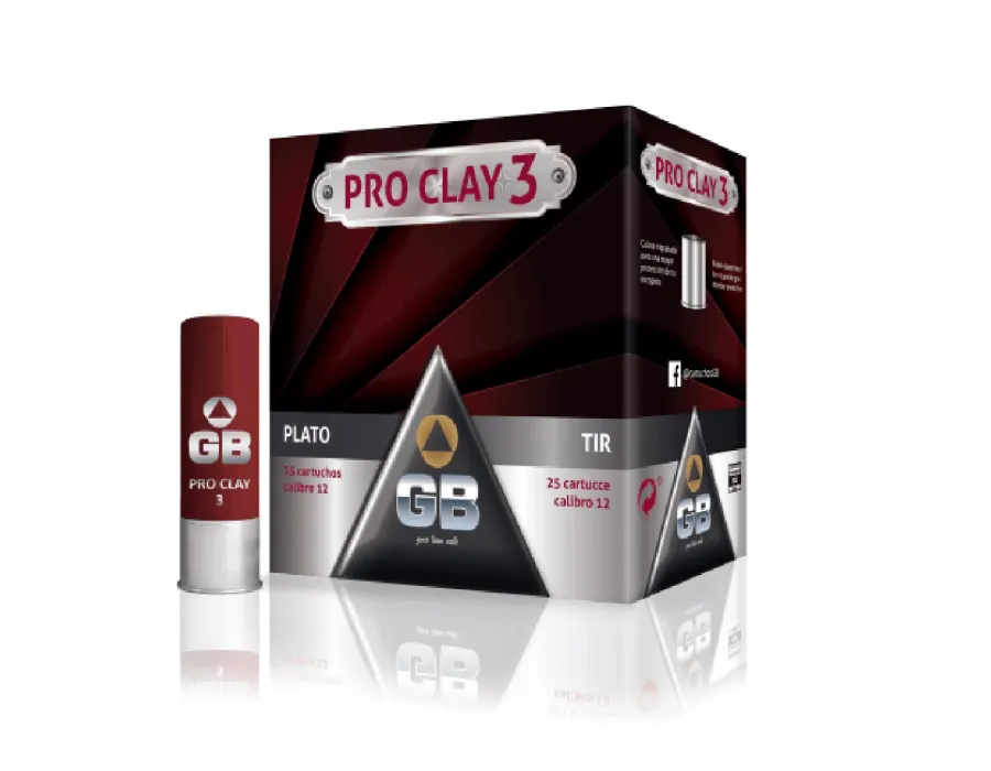 Cartuchos de tiro GB Pro Clay 3- 24 gramos 