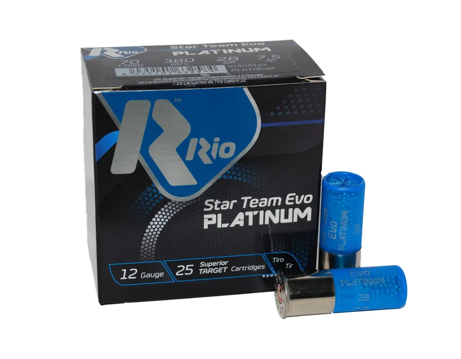 Cartuchos de tiro Rio Star Team Evo Platinum - 24 gramos