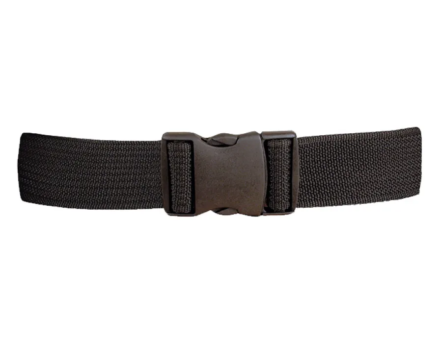 Cinturón de nylon en color negro con hebilla de pvc dingo