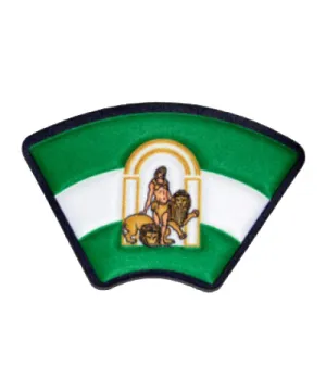Emblema para guarda con la bandera de la Junta de Andalucía (sin velcro)