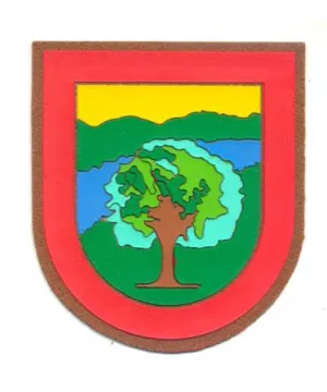 Emblema guarda rural marron pvc brazo