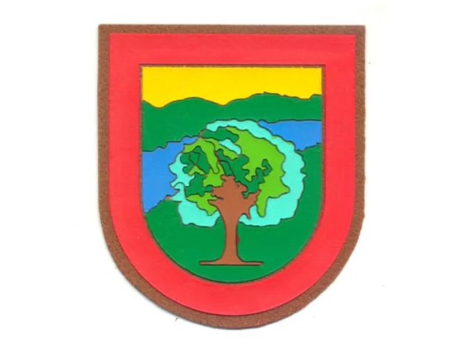 Emblema guarda rural marron pvc brazo