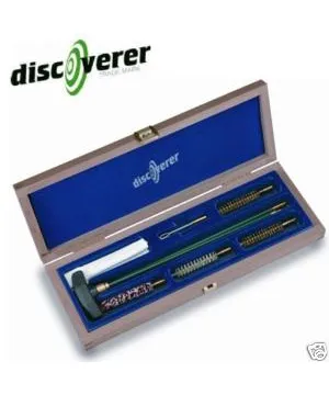 Kit de limpieza para rifle estuche madera