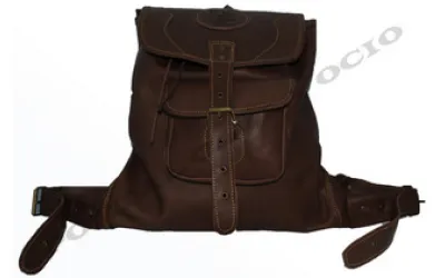 Mochila de piel con bolsillo de 1ª calidad