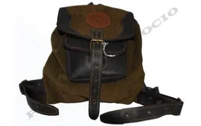 Mochila de serraje con bolsillo de 1ª calidad Mochila de serraje con bolsillo de 1ª calidad