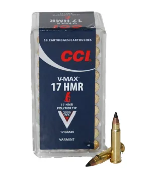 Balas CCI - 17 HMR - 17 grs - V-Max Balas CCI - 17 HMR - 17 grs - V-Max