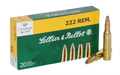 Balas Sellier &amp; Bellot - 222 Rem - 50 grs - Soft Point