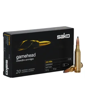 Balas Sako Gamehead - 243 Win - 90 grs - Soft Point