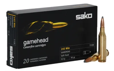 Balas Sako Gamehead - 243 Win - 90 grs - Soft Point Balas Sako Gamehead - 243 Win - 90 grs - Soft Point