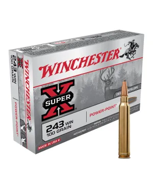 Balas Winchester Super X - 243 Win - 100 grs - Powerpoint