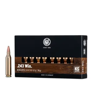 Balas RWS KS (Kegelspitz) - 243 win - 96 grs - Cone Point