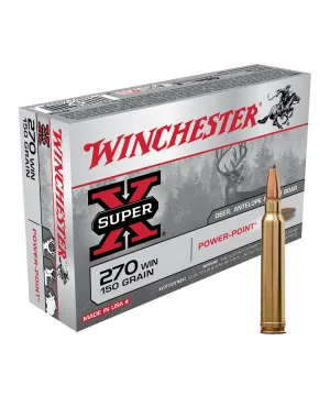 Balas Winchester Super X - 270 Win - 150 grs - Powerpoint  Balas Winchester Super X - 270 Win - 150 grs - Powerpoint