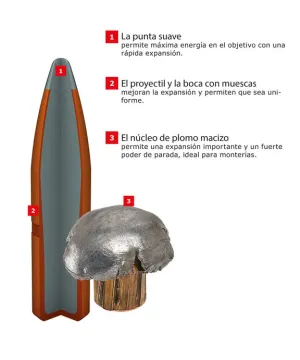 Balas Winchester Super X - 270 Win - 150 grs - Powerpoint  Balas Winchester Super X - 270 Win - 150 grs - Powerpoint